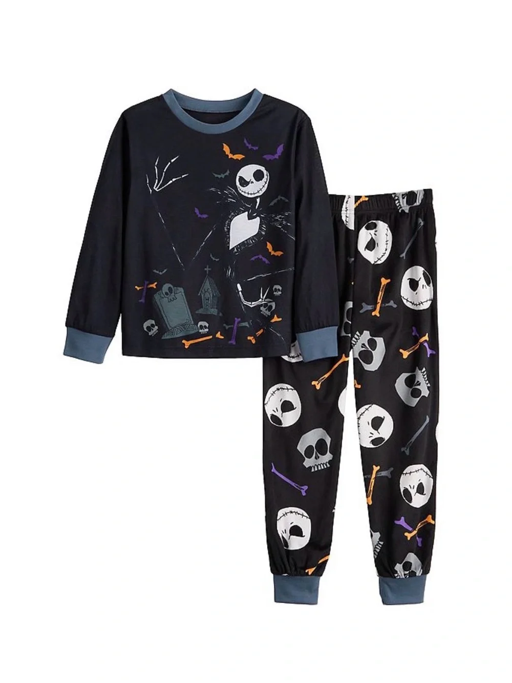 Nightmare Before Christmas Print Little Boys 2-Piece Pajama Set - Size 4